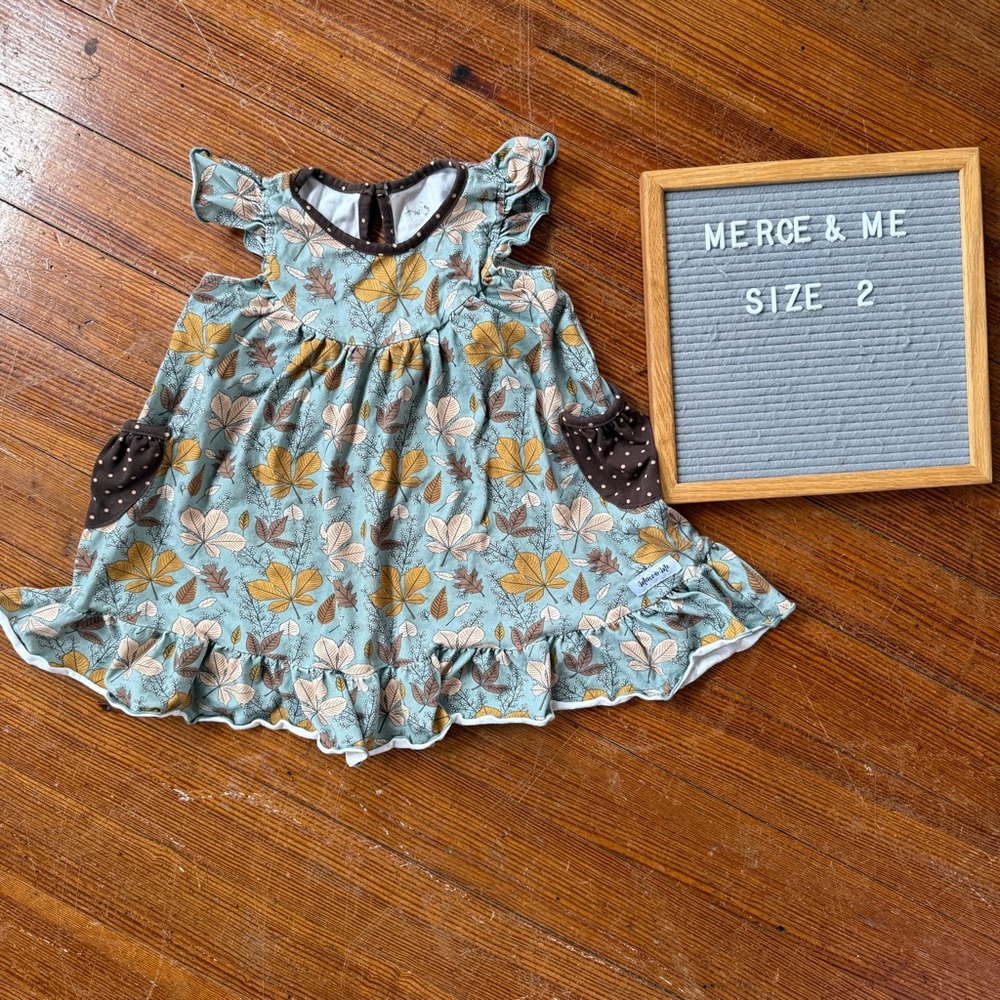 Merce & Me “falling leaves” pearl dress/tunic